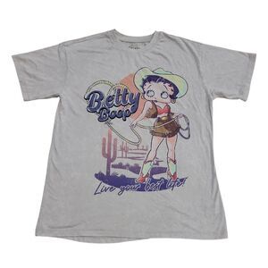 Washed Cream - Character Women's Lightweight Crewneck Retro Soft Vintage Wash Te